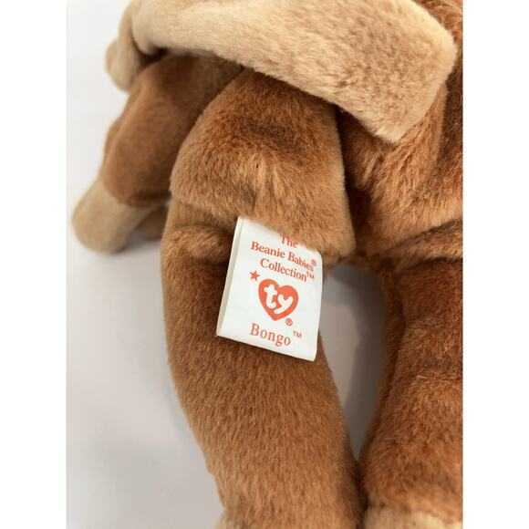 Ty Beanie Babies Bundle (2pcs) Bongo And 1998 McDonald’s Teenie Beanie Bongo - Picture 9 of 13